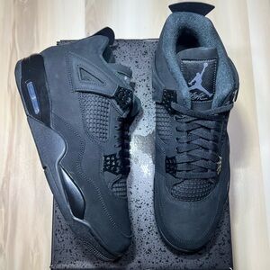 AIR JORDAN 4 RETRO BLACK CAT BLACK/BLACK-LT GRAPHITE FV5029-010 Men’s SIZE 11